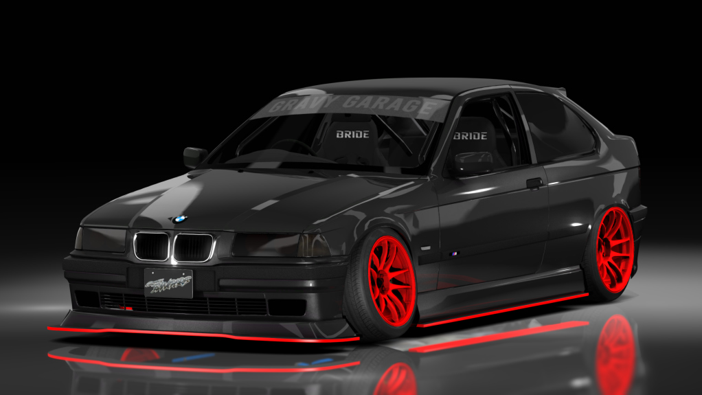 - AiO.v2 - GravyGarage BMW E36 Compact, skin blacked out