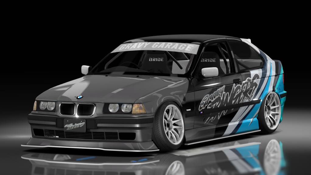- AiO.v2 - GravyGarage BMW E36 Compact, skin blue