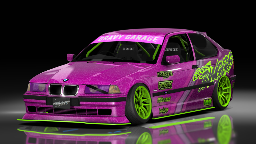 - AiO.v2 - GravyGarage BMW E36 Compact, skin pink