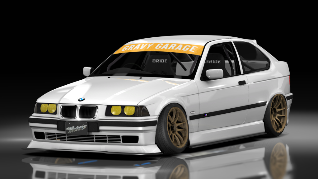 - AiO.v2 - GravyGarage BMW E36 Compact, skin white
