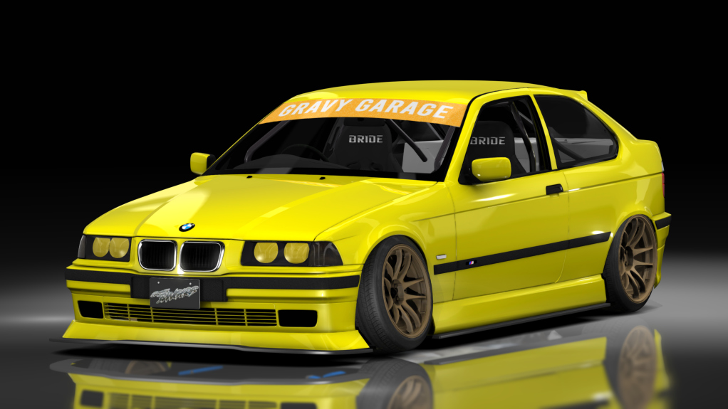 - AiO.v2 - GravyGarage BMW E36 Compact, skin yellow