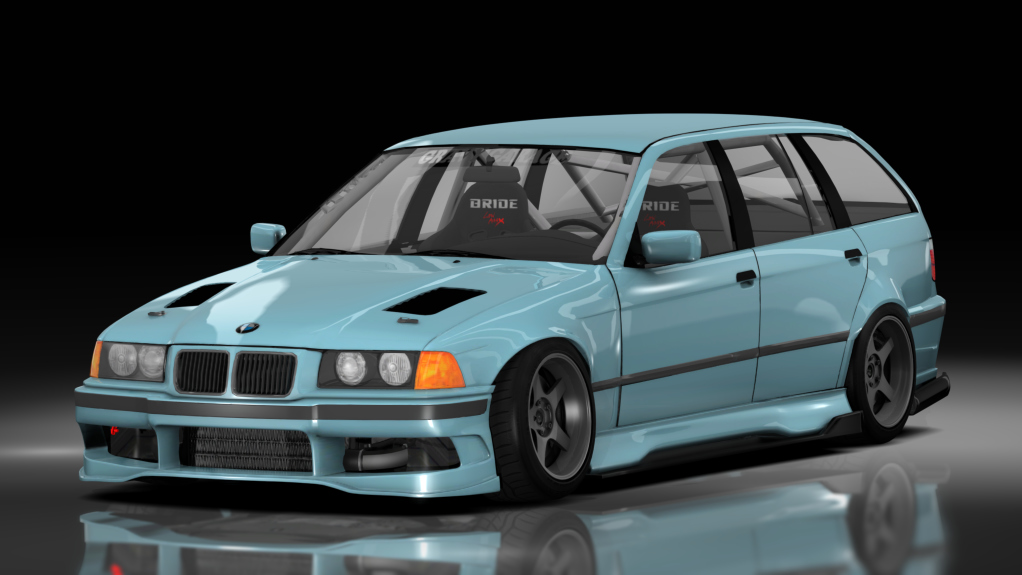- AiO.v2 - GravyGarage BMW E36 Touring, skin Light Blue