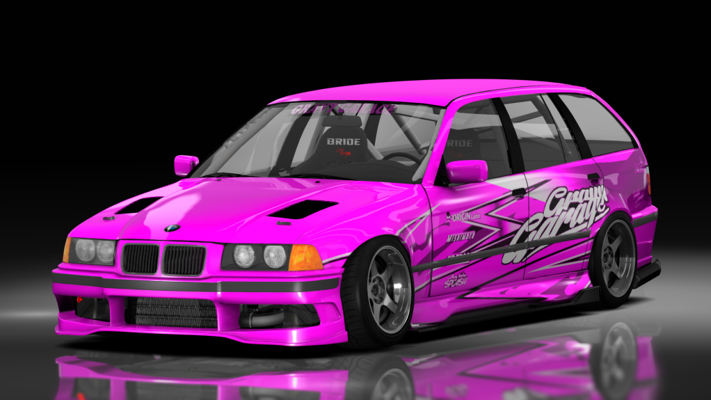 - AiO.v2 - GravyGarage BMW E36 Touring, skin Pink