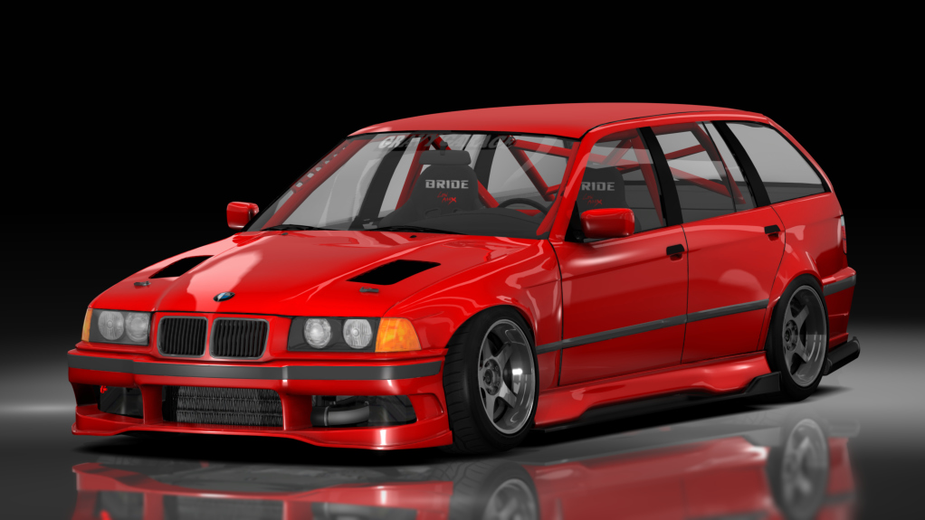 - AiO.v2 - GravyGarage BMW E36 Touring, skin Red