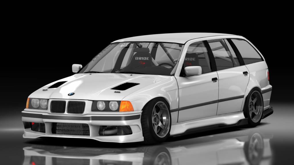 - AiO.v2 - GravyGarage BMW E36 Touring, skin White