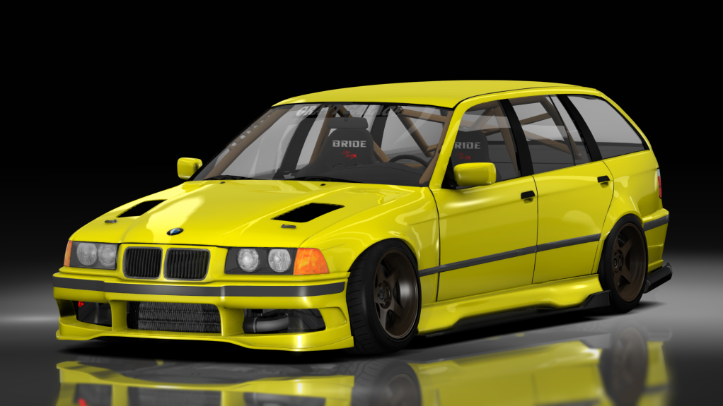 - AiO.v2 - GravyGarage BMW E36 Touring, skin Yellow