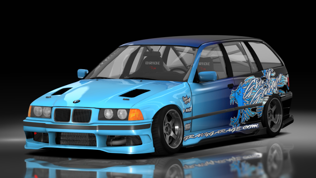- AiO.v2 - GravyGarage BMW E36 Touring, skin wurr gradient