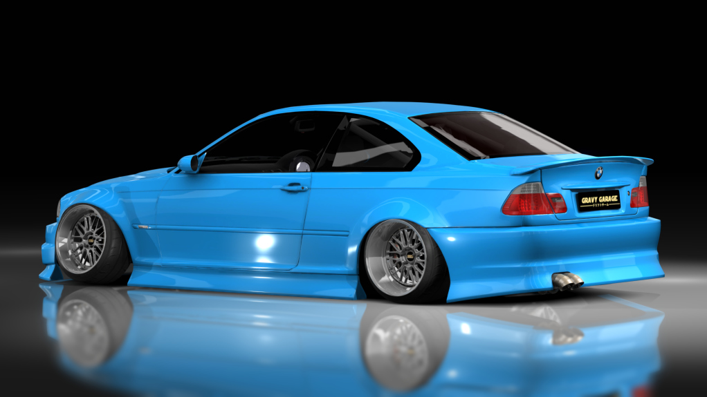 - AiO.v2 - GravyGarage BMW E46, skin Blue