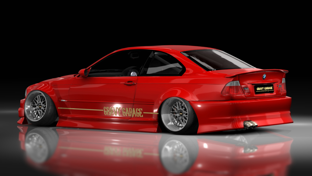 - AiO.v2 - GravyGarage BMW E46, skin Red