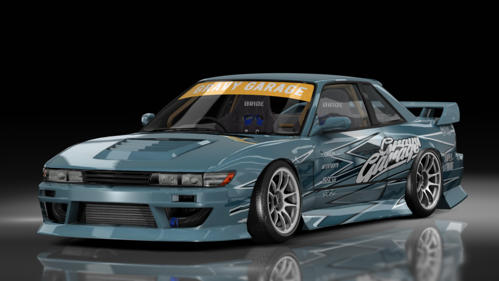 - AiO.v2 - GravyGarage Nissan S13 Brent, skin light blue