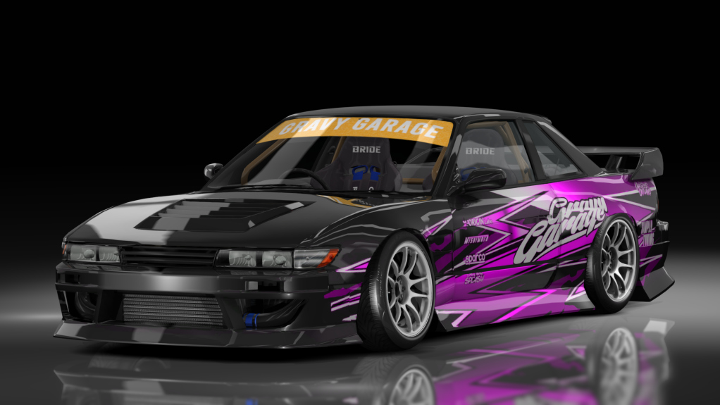 - AiO.v2 - GravyGarage Nissan S13 Brent, skin purple