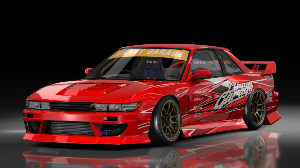 - AiO.v2 - GravyGarage Nissan S13 Brent, skin red