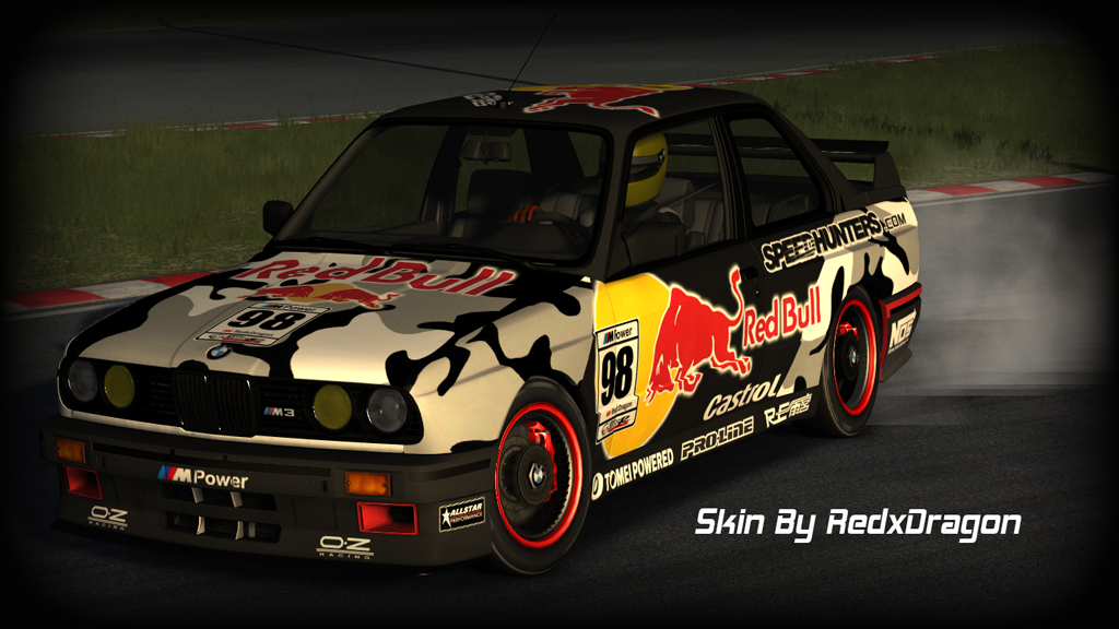 BMW M3 E30 Drift, skin RED_BULL_DRIFT