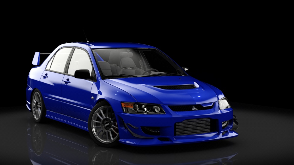 Mitsubishi Lancer Evo IX MR, skin Electric Blue Metallic