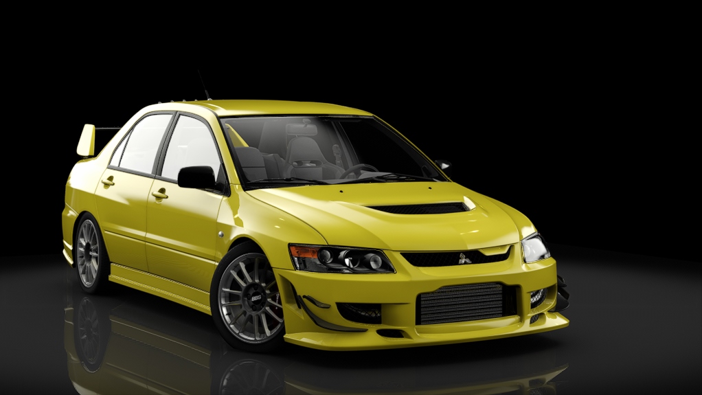 Mitsubishi Lancer Evo IX MR, skin Lightning Yellow