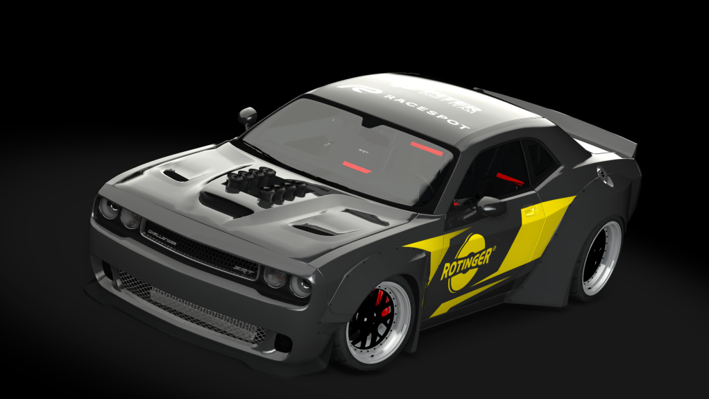 DTP Dodge Challenger SRT8, skin RaceSpot_Yellow