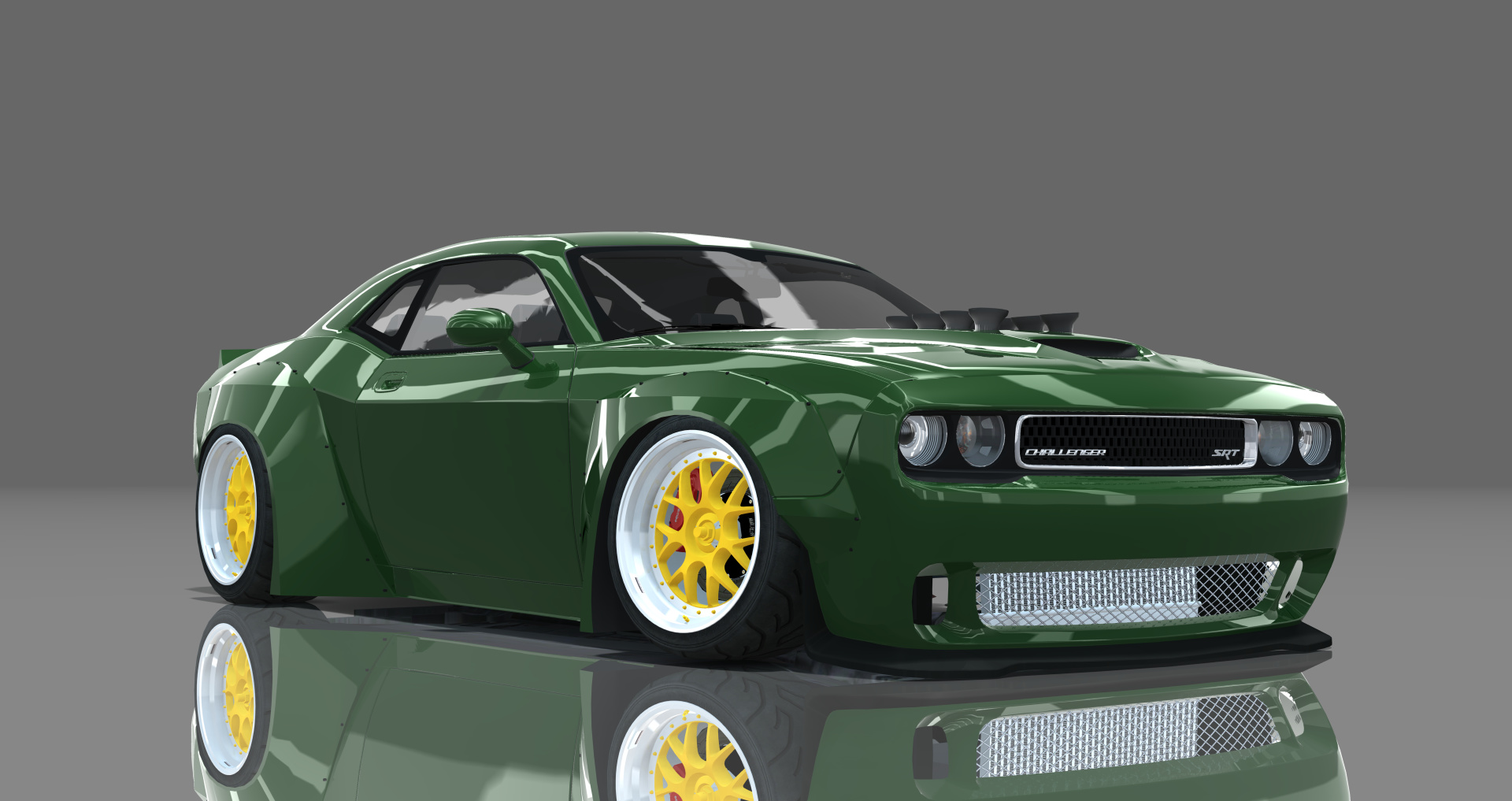 DTP Dodge Challenger SRT8, skin green