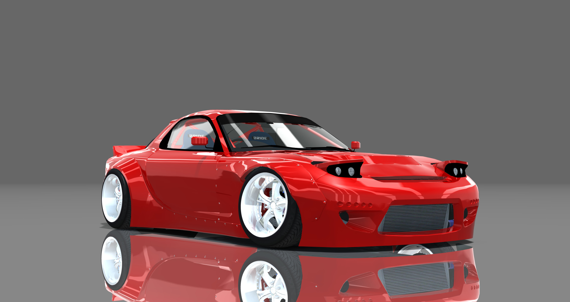 DTP Mazda RX7 FD3SRB, skin darkred