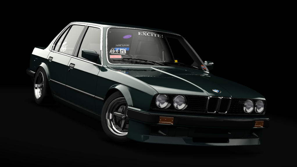 _Excite BMW E30 325i -V2 EXTENDED-, skin Malachitgruen