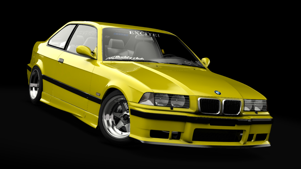 _Excite BMW M3 E36 -V2 EXTENDED-, skin Dakar_Yellow