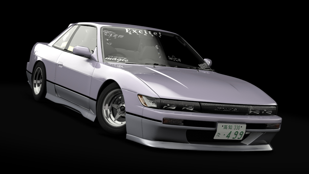 _Excite Nissan Silvia S13 -V2 EXTENDED-, skin Purple_&_Gray