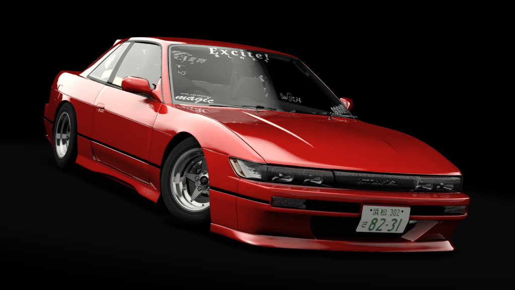_Excite Nissan Silvia S13 -V2 EXTENDED-, skin Red_Pearl