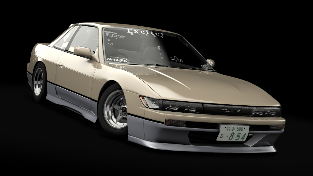 _Excite Nissan Silvia S13 -V2 EXTENDED-, skin Yellowish_&_Gray