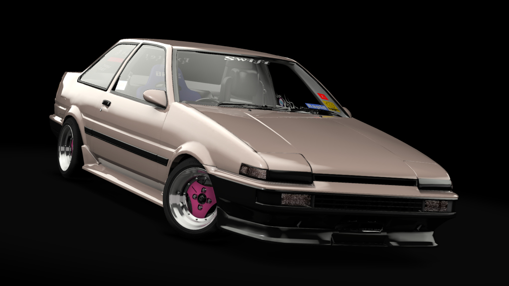 _Excite Toyota AE86 Coupe Trueno -V2 EXTENDED-, skin Rose_Grey