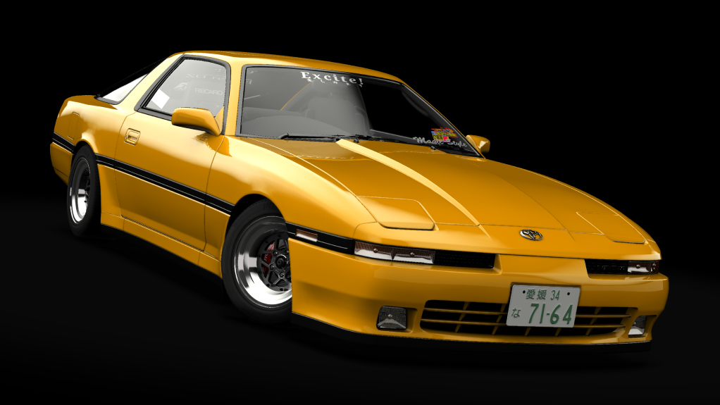 _Excite Toyota Supra 2.0 GT -V2 EXTENDED-, skin yellow
