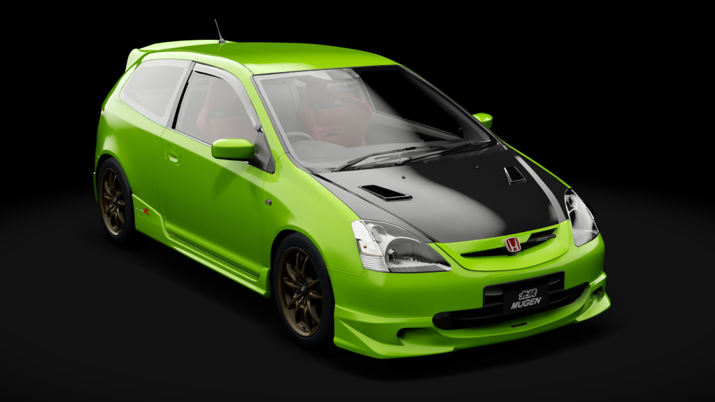 Honda Civic Type R EP3 Mugen, skin Green Fury
