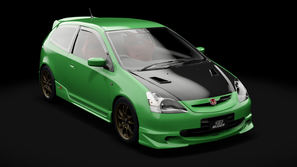 Honda Civic Type R EP3 Mugen, skin Gt Green