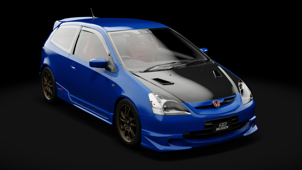 Honda Civic Type R EP3 Mugen, skin Sporty Blue Metallic