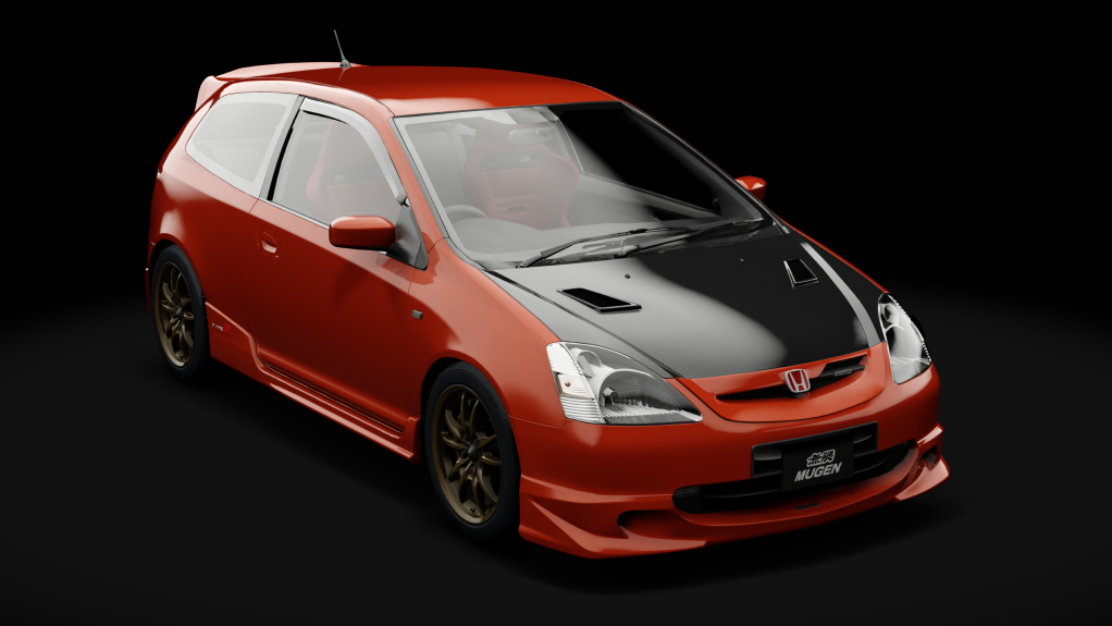Honda Civic Type R EP3 Mugen, skin sakhir_orange