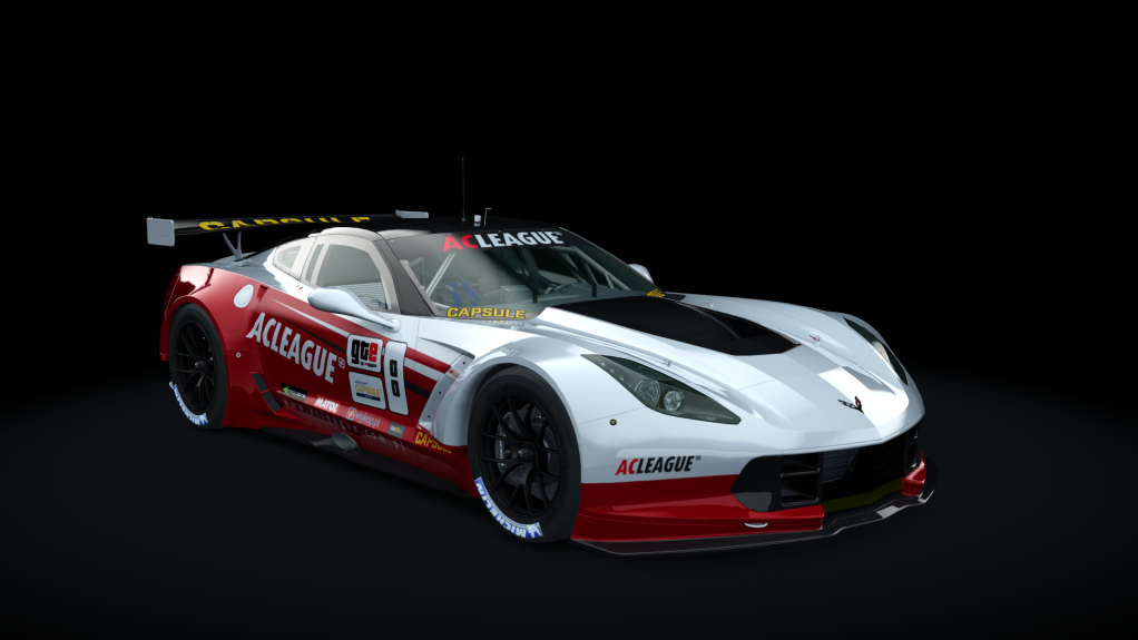 Chevrolet Corvette C7R, skin ACL_00_blank