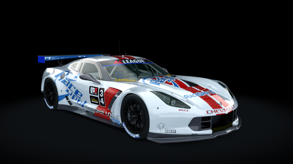 Chevrolet Corvette C7R, skin ACL_34_Kaczy