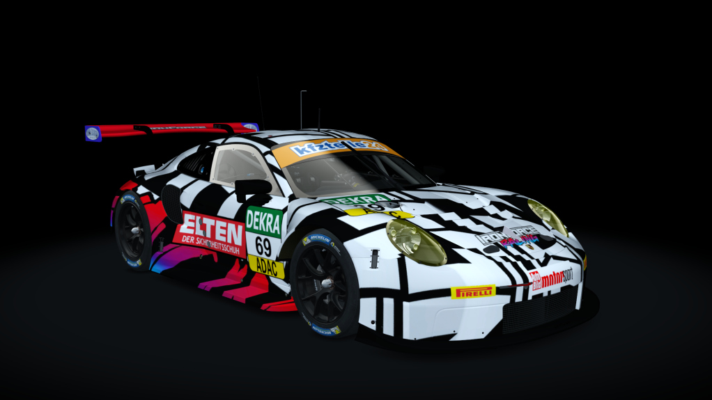 Porsche 911 RSR 2017, skin 69_IronForce_design
