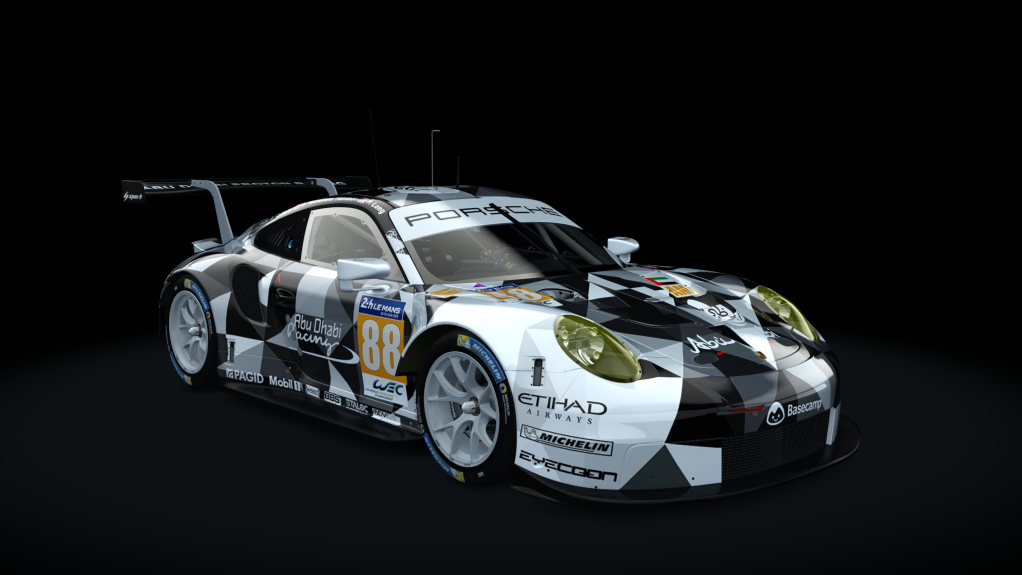 Porsche 911 RSR 2017, skin Abu_Dhabi_Proton_88