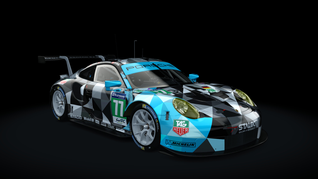 Porsche 911 RSR 2017, skin Dempsey_Proton_77