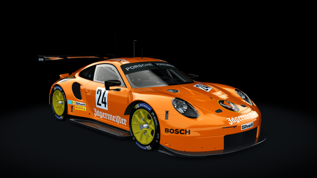 Porsche 911 RSR 2017, skin Jägermeister_911_RSR