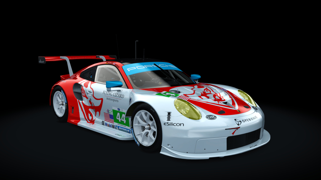 Porsche 911 RSR 2017, skin secondskins_flying_lizard_44