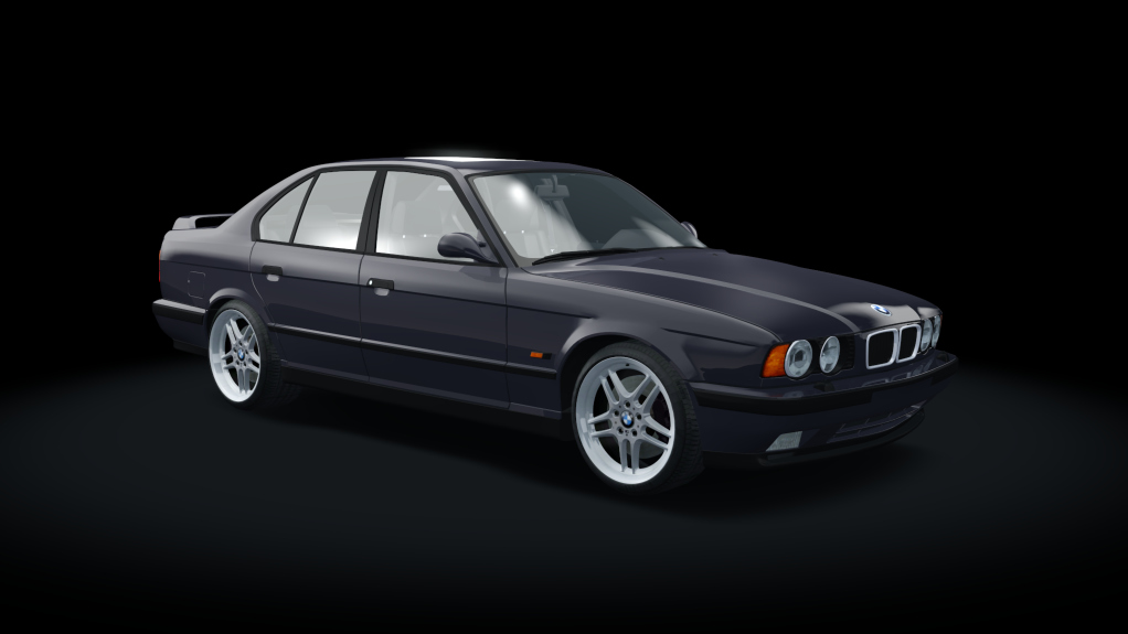 BMW M5 E34 Turbo Drift, skin Azurite_Black