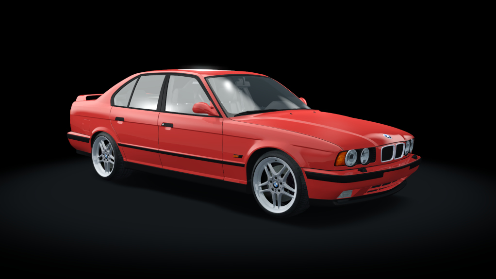 BMW M5 E34 Turbo Drift, skin Hellrot