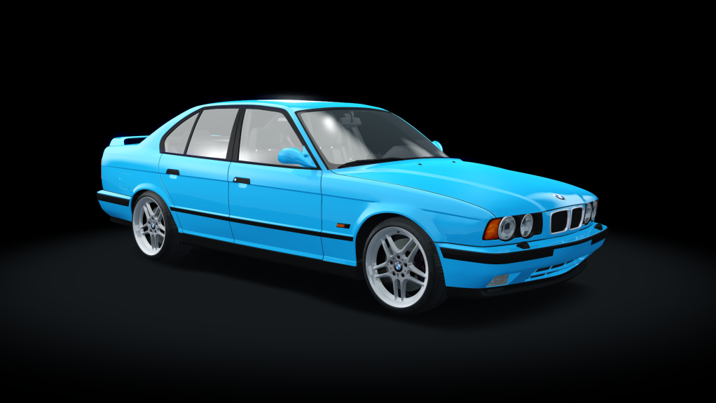 BMW M5 E34 Turbo Drift, skin Laguna_Seca_Blue