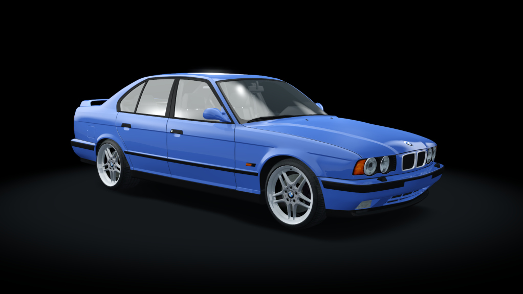 BMW M5 E34 Turbo Drift, skin Monte_Carlo_Blue
