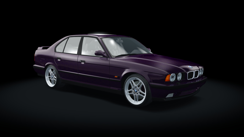 BMW M5 E34 Turbo Drift, skin purple