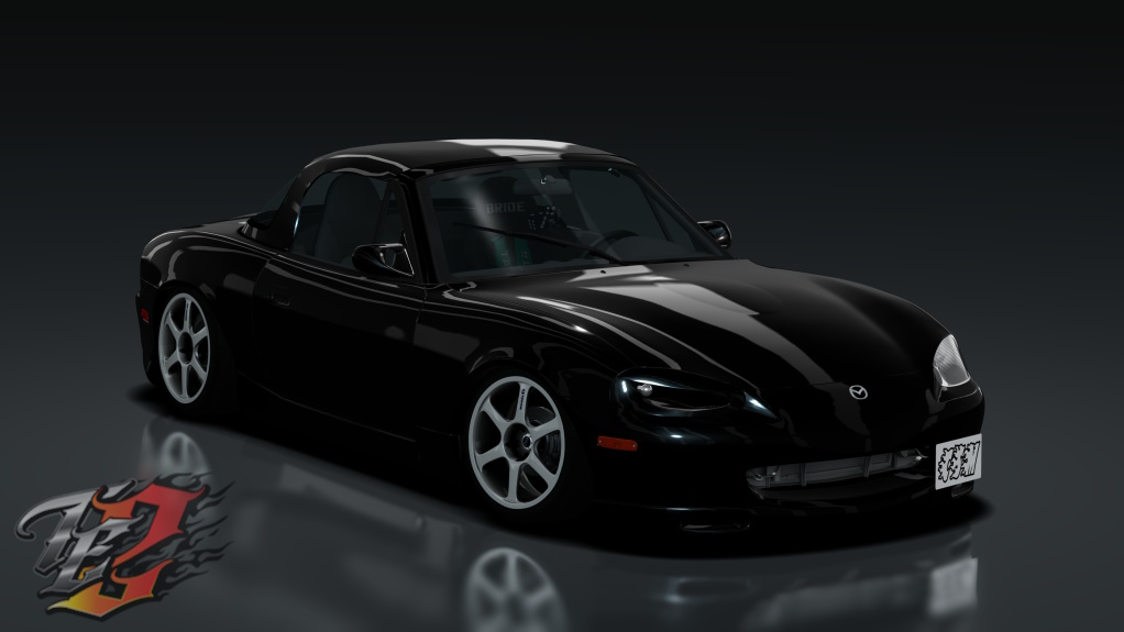 TE2 1999 Mazda Miata RaceSpot, skin Brilliant_Black