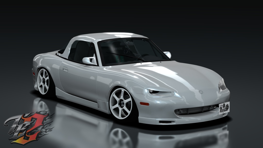 TE2 1999 Mazda Miata RaceSpot, skin Chaste_White