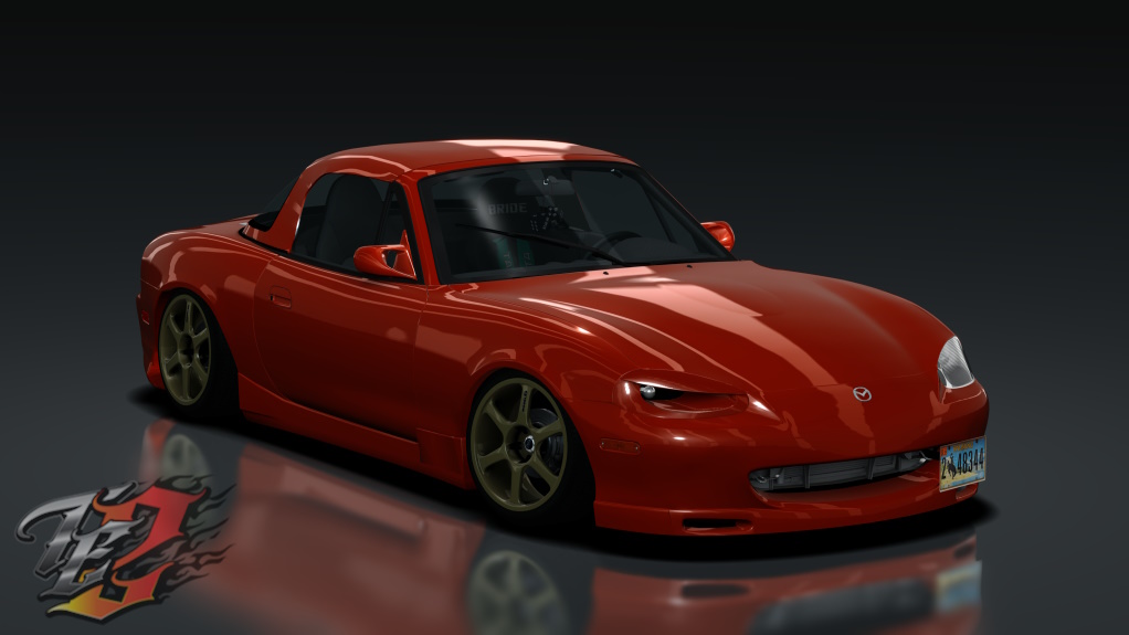 TE2 1999 Mazda Miata RaceSpot, skin Classic_Red