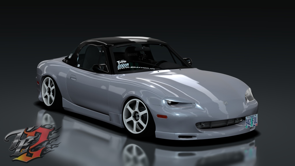 TE2 1999 Mazda Miata RaceSpot, skin Highlight_Silver_Metallic