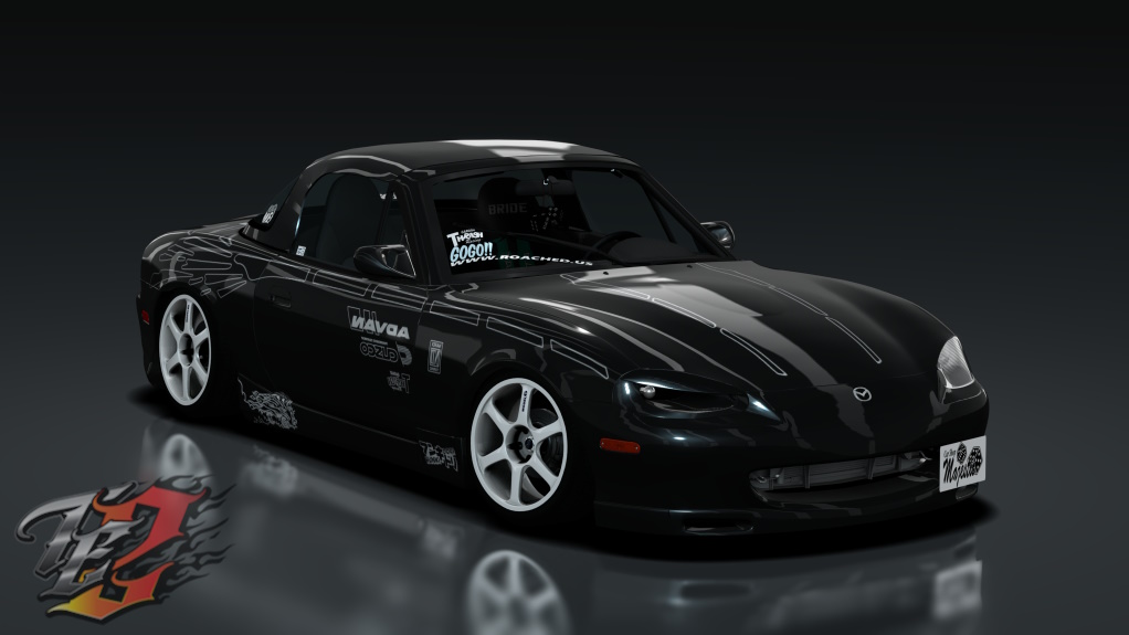 TE2 1999 Mazda Miata RaceSpot, skin Nightstyle